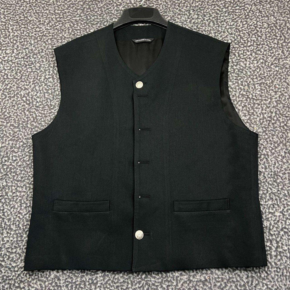Turbulence Par Simon Sebag Vest Men‎ Large Black Button Up Pocket L